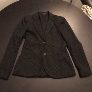 Theory black textured blazer women’s